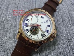 factory sales RD watch 45mm WHITE dial 18 k yellow gold Automatic mechanical High quality mens watches