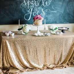 3M sell Table cloth Square Table Cover long for Wedding Party Decoration Tables sequins Table Clothing Wedding Tablecloth Home216G