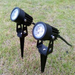 3 Вт 6W Lawn Garden Light светодиодное освещение наружное освещение 12 В 110 В 220 В водонепроницаемые прожекторы теплые белые белые белые желтые голубые зеленые лампы цвет