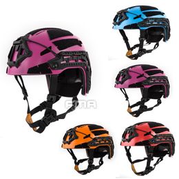 FMA Tactical Airsoft Caiman Helmet Paintball Cycling Mt Maritime Rescue 등반 헬멧 보안 보호 오렌지색 빨간색 다크 핑크