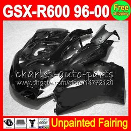 SUGUKI Için 8 Hediyeler Boyasız Tam Fairing Kiti GSX-R600 96-00 GSXR600 GSXR 600 96 97 98 99 00 1996 1997 1998 1999 2000 Kaplamalar Kaporta Gövde