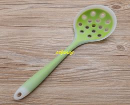 2pcs/lot 28.5*9cm Silicone Turners Not Sticky Pot Philtre Spoon Non-Stick Silicone Spatula Kitchen Tools