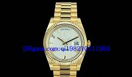 Christmas Gift Men's WATCHES 228238 18K Yellow Gold White with Roman Dial 40mm New