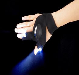 night fishing bait gloves with lamp led finger light gloves flashing sport cycling glove Repair lamp hand