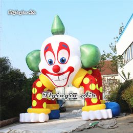 Outdoor Circus Performance Advertising Inflatable Clown Arch 5m/7m Height Blow Up Entrance Tunnel For Event Supplies