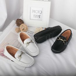 2018 primavera outono crianças sapatos meninos sapatos de couro genuíno branco sapatos de meninos negros para o casamento criança meninos mocassins sapatilhas casuais