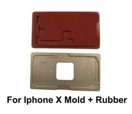 For iphoneX Panel Glass With Frame OCA Laminating Aluminium Metal Mould with Rubber For iPhone X LCD Screen Lens Repair Tool