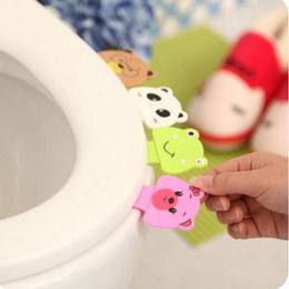 Bath Bathroom Products Cute Cartoon Toilet Lid Cover Lifting Device Toilet Lid Portable Handle House Accessories