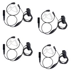 4 pcs PTT Finger Throat MIC Earpiece for SEPURA STP8000 STP8030 STP8035 Radios