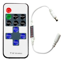 2Pcs Mini RF Wireless Remote Controller Led Dimmer Controller For Single Colour Light Strip SMD5050/3528/5730/5630/3014