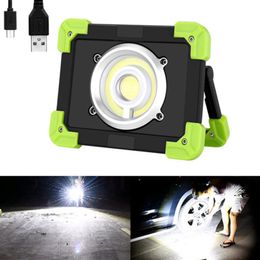 Tragbare Beleuchtung 20 W Tragbare Cob Led Arbeitsscheinwerfer Lampe Ip44 Wasserdicht Outdoor Scheinwerfer Usb Aufladbare Lampe Suchscheinwerfer Notfall Camping Lampe Licht & Beleuchtung