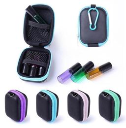 New 6 Roller Bottles Essential Oil Case Carry Holder Organizador Storage Aromatherapy Travel Organizer Protects Bag