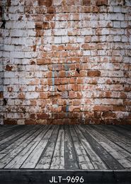 old brick wall photography backdrops wooden floor photo background vinyl cloth 3D Customise backgrounds for photo studio