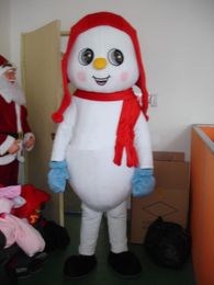 2018 Hot sale Hand-made Snowman Mascot Costume Fancy Party Dress Xmas and Halloween Supply Adult Size