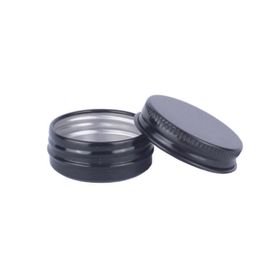 15g Small Black Aluminium Jar 15ML Empty Lip Balm Cosmetic Eye Cream Bottle Travel Lotion Tin Container LX3269
