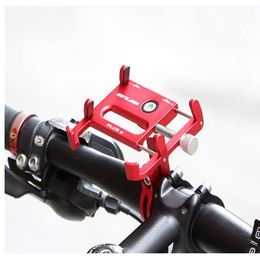 Aluminium Alloy Bike Bicycle Universal Cell Phone Holder Motorcycle Handlebar Mount Handle Phone Support For 3.5-6.2" iPhone GPS