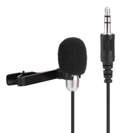 Freeshipping High Fidelity Tie Clip Mic Mini Condenser Microphone Lapel Lavalier Mic For Phone PC