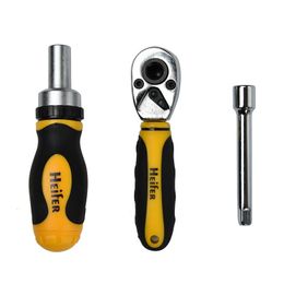 34pcs multi-function ratchet wrench wrench maintenance tool 1/4 "drive short handle sleeve electric screwdriver kit repair