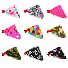 Lovely Adjustable Pet Dog Collar Puppy Cat Scarf Collar for Dogs Bandana Neckerchief Pet Accessories xs s m l xl size in stock