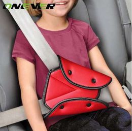 Onever Car Safe Fit Seat Belt Sturdy Adjuster Car Safety Belt Adjust Device Triangle Baby Child Protection Baby Safety Protector