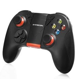 For PUBG Mobile dual analog joystick Bluetooth 4.0 Wireless Game Controller Remote Gamepad With Bracket for Android / IOS / PC