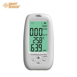 AR820 Formaldehyde Gas Detector Monitor with Sound Light Alarm Temperature Humidity Moisture Tester Measuring range 0-5.0PPM