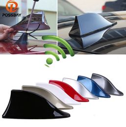 Con funci/ón radio FM//AM tipo aleta de tibur/ón oro Antena decorativa para radio de coche universal de Feeldo para techo