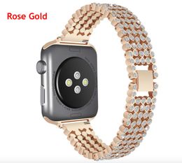 44mm/40mm Watch Strap Metal Wristband for apple watch band iwatch series 4 Luxury Replace Bling Stainless Steel Watch Band