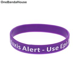1PC Anaphylaxis Alert Silicone Bracelet What Better Way To Carry The Message Than With A Daily Reminder