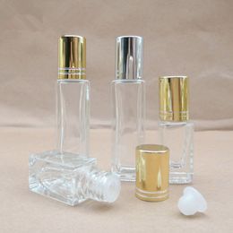 3ml 10ml Square Glass Cosmetic Bottle Portable glass Bottles Essential oil Perfume Container fast shipping F1200