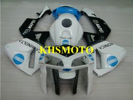 Custom Motorcycle Fairing kit for Honda CBR600RR CBR 600RR F5 2005 2006 05 06 cbr600rr ABS White blue Fairings set+Gifts HQ05