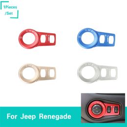 Headlights Headlamps Switch Decoration Covers Trim For Jeep Renegade 2015-2016 Car Interior Accessories Hot Sales High Quality