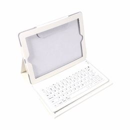 Freeshipping 2 in 1 USB Bluetooth Keyboard + Folding Leather Protective Case Stand PU Leather Case Cover For iPad 2 3 4