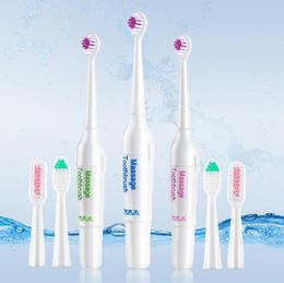 Ultrasonic Vibrating Electric Toothbrush Soft Bristle Silicone Professional Tooth Brush Mouth Clean Baby Oral Hygiene+3 Brush Heads