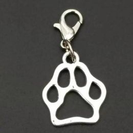 100pcs lot High quality Mixing Animal Dog Paw Prints & bones & dog bowl Charm Pendant Necklace Bracelet DIY Jewelry Making Finding312C