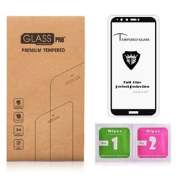 Dust Proof Full Glue 3D Curved 9H Tempered Glass For Huawei Mate10 Lite 6X V10 Premium Screen Protector