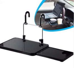 Car Laptop Holder Back Seat Notebook Stand Car Cup Holder Dining Table Foldable Laptop Stand Food Drink Tray Car Accessories