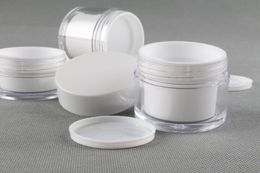 50g/50ML,Acrylic Cosmetic Cream Jar Container With Screw Cap,Makeup Sub-bottling,Sample Cream Canister QW7468