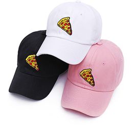 New Pizza Embroidery Baseball Cap For Women Men Fashion Trucker Hip Hop Hat Unisex Adjustable Dad Hats