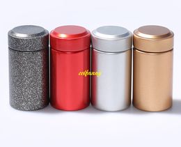 5.5*3.7cm Tinplate Mini Tea box Travel Outdoor Sealed Jar Cans teabox Tin storage boxes