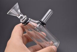 Easy dismantling The Martian Glass Blunt Bubbler bong thick pyrex mini Bong Smoking Bubble Water Pipe Glass Pipes Mini Bongs with carb hole