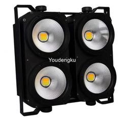 2 pieces Powercon decoration dj 4x100w blinder matrix cob stage lighting led blinder cob 4 eyes