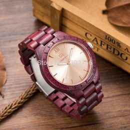 2018 New Natural Black Sandal Wood Analog Watch UWOOD Japan MIYOTA Quartz Movement Wooden Watches Dress Wristwatch For Unisex251o