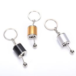 Car Keychain Gear Shift Knob Type Car Modified Key Ring Auto Metal Key Chain