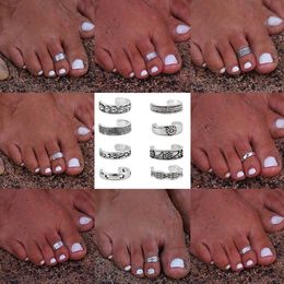 2018 Women Fashion Toe Ring Adjustable Foot Finger Ring Beach Jewelry Silver Toe Ring