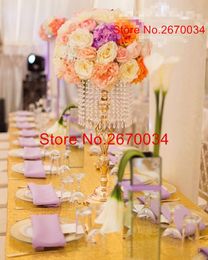 decoration new Weddings Crystal Table centerpiece gold Flower Stand Wedding Chandelier,Wedding Supply best0009
