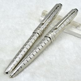 hot sell 163 Silver Checkerboard ballpoint pen administrative office stationery Promotion Writing ball pens Gift