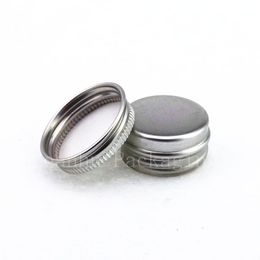 5g Mini Aluminium jar cream sample tin 5cc cosmetic lip balm container small metal pot ,aluminum bottles wholesale