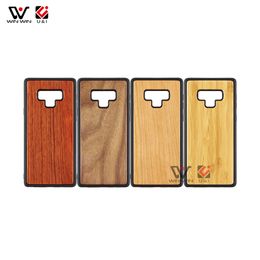 Natural Blank Wood Soft TPU NO Engraving Printing Slim Cases For Samsung Galaxy S9 S10 S10e S20 S21 Note 9 10