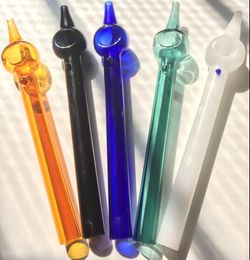 Nector Collector Glass Hand Water Pipes 6" Mini Straw CONCENTRATE TASTER Smoking Accessories Dabber Pipe for Oil Rigs Bong